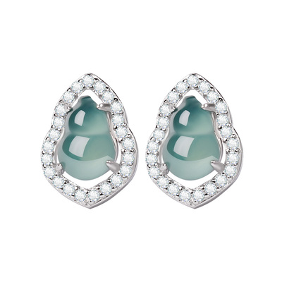 宫里上新天然翡翠耳饰