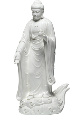 锵锵陶瓷16寸接引佛摆件