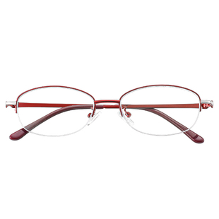 上平光下老花镜远近两用眼镜女款防兰光一体自动智能调焦调节度数