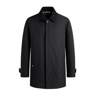 Navigare意大利小帆船阔版中装风衣男士春季新款巴恩风翻领外套