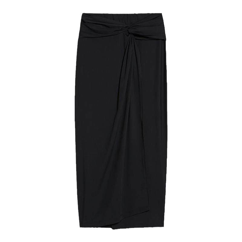 MAX&Co.女装工艺平纹针织铅笔裙中长半身裙6771024402maxco