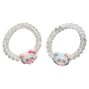 可爱领结kt猫电话线发绳手链情侣KT闺蜜少女心小皮筋发绳头绳发圈