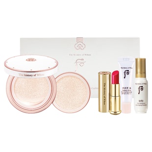 Whoo后雪玉凝水分光气垫套装bb霜水润持久不脱妆遮瑕提亮官方正品