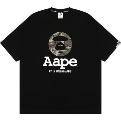 Aape圆章印花休闲潮流短袖T恤