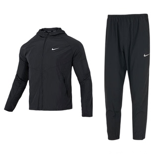 耐克运动套装男装 2026春季新款潮流夹克外套薄款梭织长裤两件套