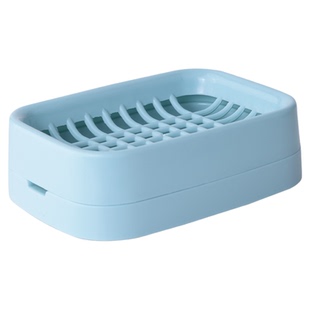 茶花双层沥水肥皂盒家用内衣皂盒香皂盒简约风卫生间收纳洗衣盒子