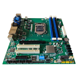 全新B85工业电脑主板支持4代U1150针MATX工控主板2网口2PCI6COM口