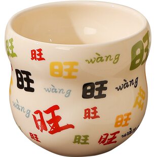 国风哈哈杯子陶瓷手握杯咖啡杯设计感小众葫芦水杯拉花杯发财杯子
