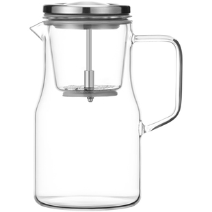 花间道飘逸杯全玻璃内胆泡茶壶茶水分离冲茶器过滤家用玻璃茶具