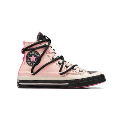 撞色高帮帆布鞋Converse