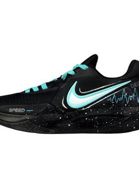 NIKE黑色个性手绘耐磨篮球鞋