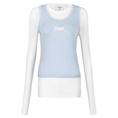 GUUKAHERO美式辣妹修身长袖T恤