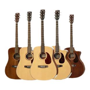 SAGA萨伽SF830C木吉他官方正品云杉桃花芯高端面单SA830C男生女生