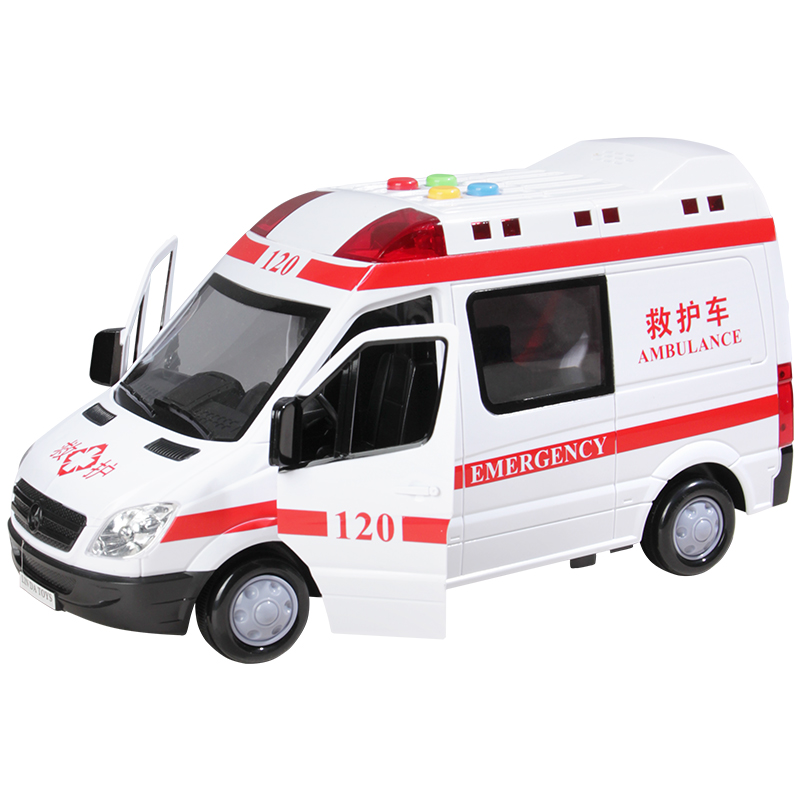 林达会讲故事警察车救护车消防车特警车音乐早教儿童玩具汽车模型