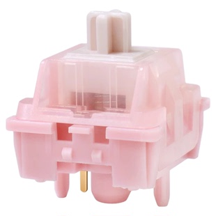 黑吉蛇晚樱轴线性轻压力五脚麻将音客制化机械键盘轴体迈从GX87