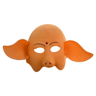 乳胶面具角色扮演头套玩具逼真小丑抽象影视状态猪头面具猪八戒新