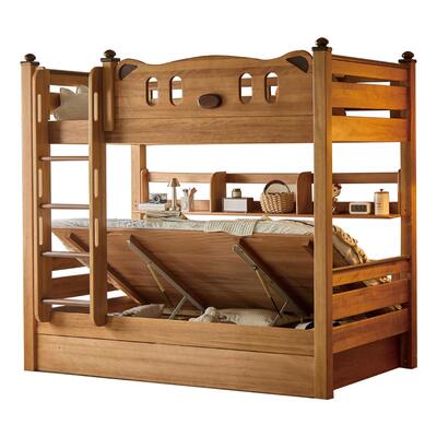 金多喜中古风实木上下床