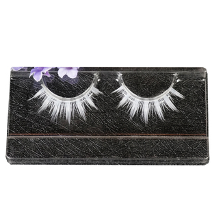 宝石之国钻石彩妆五条COS透明梗白色假睫毛可自行染色娃娃鹤丸款