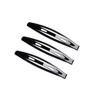 黑色简约一字夹侧边碎发刘海夹子头饰发夹女成人顶夹前额BB夹发卡