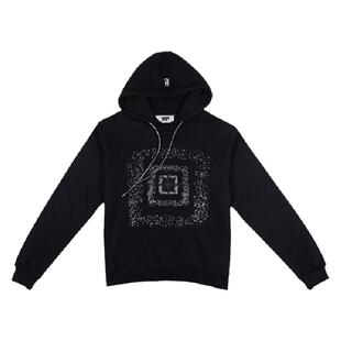 冯绍峰贺峻霖袁冰妍同款连帽卫衣男YLDP新款星河闪钻国潮情侣上衣