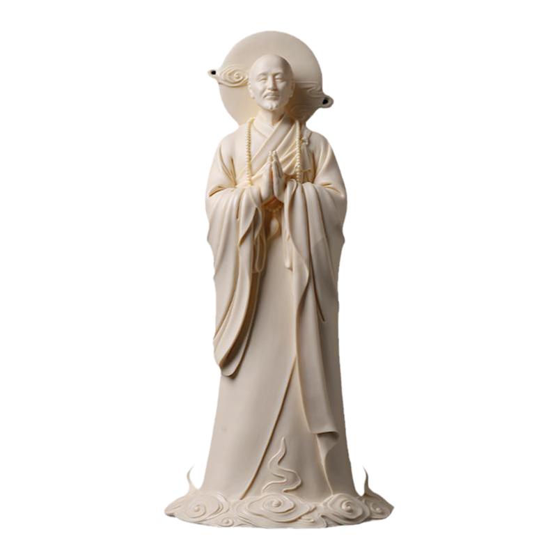 戴玉堂林弋新陶瓷摆件《明月弘一法师像》佛像雕塑工艺品家居饰品