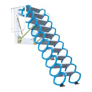 伸缩楼梯阁楼家用电动折叠升降消防复式拉伸梯子室内室外壁挂楼梯