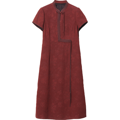 花罗香云纱连衣裙女新款桑蚕丝