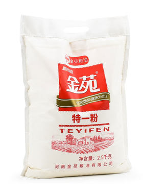 金苑中筋面粉特一粉2.5kg袋装小麦粉麦芯粉馒头包子饺子面条烙饼