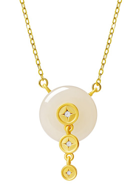 宫里上新天然和田玉项链