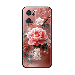 luckrider适用于opporeno7手机壳remo7保护套0PP0Ren07春色reon7软胶Reno7外壳oopr7花海PFJM10防摔pfjm10情