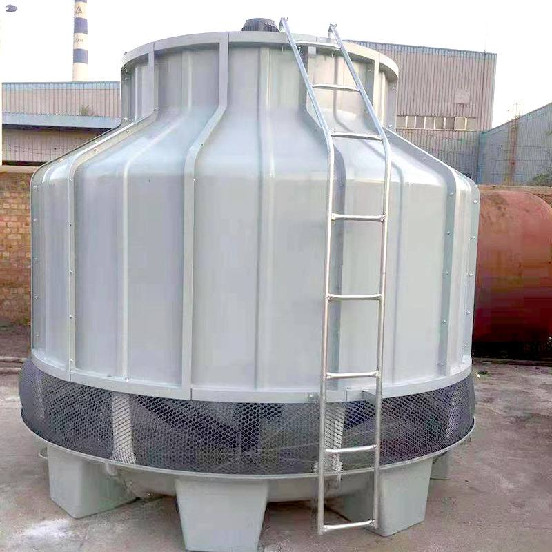 厂家供应圆形方形逆流凉水塔工业冷却水塔底噪加厚玻璃钢冷却塔
