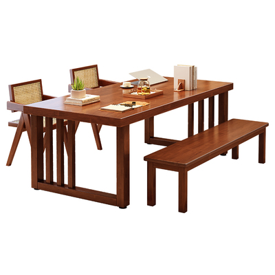 实木大板书桌家用多人会议办公桌