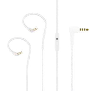 FRANSUN耳机升级线5N高纯度无氧铜镀银双并线0.75/0.78双针耳机线