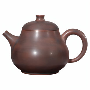 全纯手工广西钦州泥坭兴陶高潘壶梨形功夫养生泡茶壶具非紫砂建水