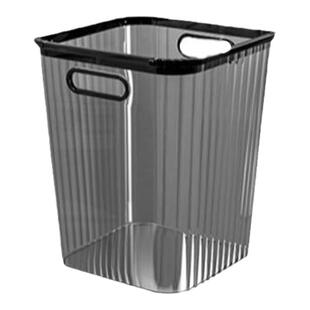 垃圾桶方形手提压圈加厚大号家用网红透明厨房客厅卫生间厕所纸篓