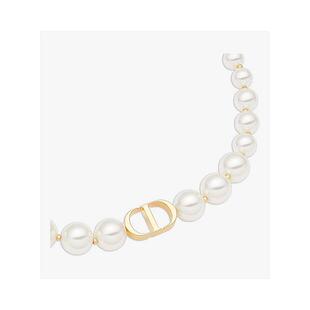 欧洲直邮DIOR迪奥迪经典耳环珍珠金色水晶CD耳钉周也同款新年礼物