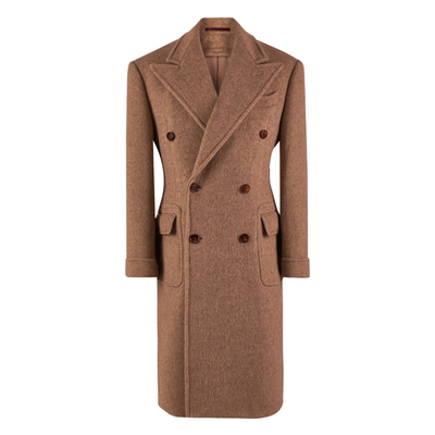 CULTUM中长款羊毛混纺高克重大衣