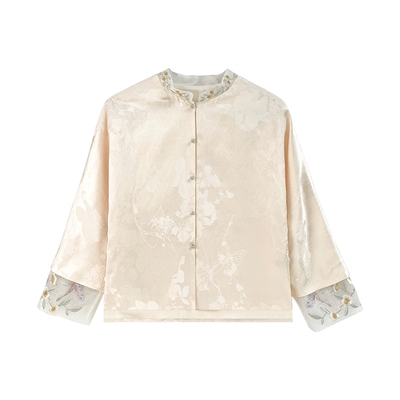 JKJS人丝提花新中式外套
