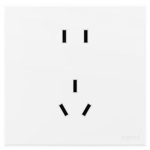 罗格朗开关插座面板一开五孔仕典白色家用86型暗装三孔空调插tcl