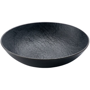 高级感黑白陶瓷面碗汤碗家用菜碗沙拉碗磨砂日式浅碗宽口大碗盘子