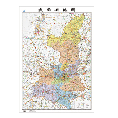 陕西省地图2022年全新版高清防水