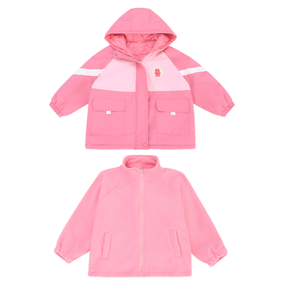 女童三合一秋冬冲锋衣