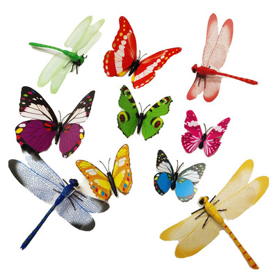 3d立体冰箱墙贴塑料仿真蝴蝶