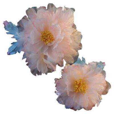 古风绢纱花朵发夹仙气