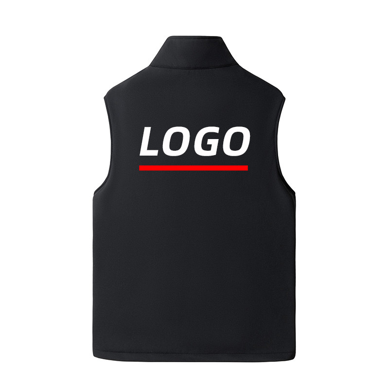 冬羽绒棉马甲男女工作服学生团体背心加厚坎肩定制印logo国旗刺绣