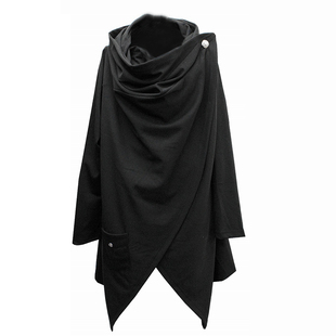 deorart原厂货日本原宿哥特朋克黑色外套暗黑骑士男女披风风衣