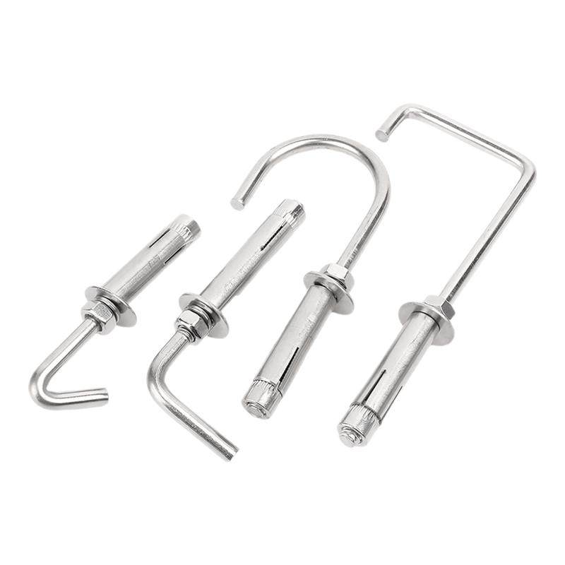 304不锈钢膨胀挂钩加长瓦钩膨胀螺丝钉螺栓大全内爆钩子M6-M12