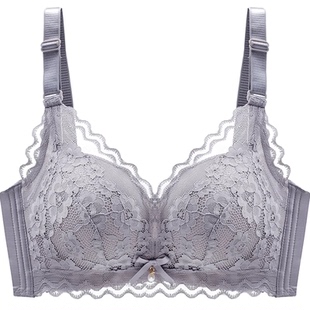 浪莎内衣女胸罩无痕性感聚拢小胸显大无钢圈专用防下垂收副乳文胸