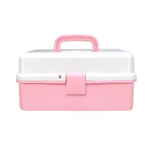 三层美术工具箱加厚大号收纳盒折叠颜料毛笔收纳盒书法工具收纳盒储物盒多层毛笔收纳国画多功能工具箱家用