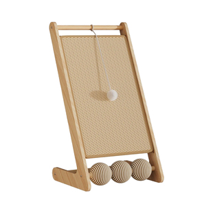 ucat剑麻猫抓板耐磨不易掉屑立式猫爬架一体带逗猫球床宠物| 敬情